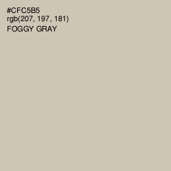 #CFC5B5 - Foggy Gray Color Image